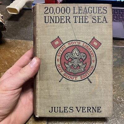 #ad Twenty Thousand Leagues Under the Sea Jules Verne Grosset Dunlap 1917 Boy Scout $29.00