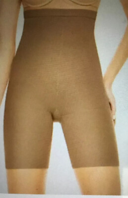 #ad Spanx Higher Power Panty Mid Thigh Shaper NWT Beige Size F New $15.27
