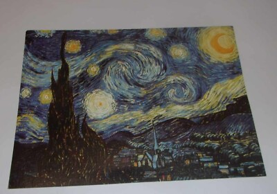 #ad Masterpiece 13.5x10quot; #43 The Starry Night By Vincent Van Gogh $19.59