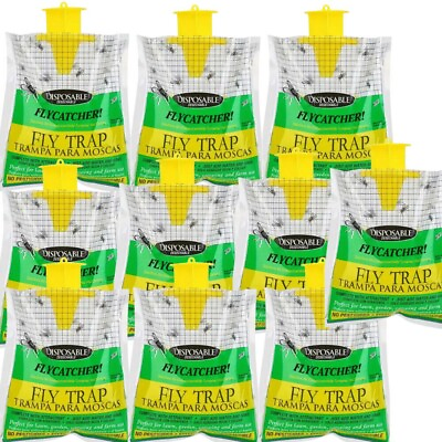 #ad #ad 10 pack Outdoor Fly Traps Bundle Disposable Hanging Outdoor  $26.99