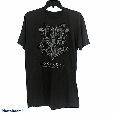 #ad HARRY POTTER Unisex T Shirt Size Medium Color Gray Short Sleeves $8.74