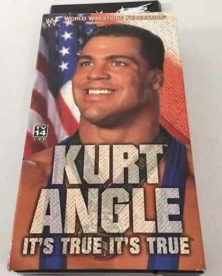 #ad WWF Kurt Angle Its True Its True VHS 2000 Wwe Tna $9.99