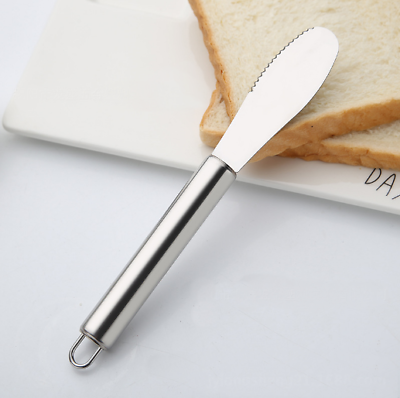 #ad High Quality Sandwich Spreader Butter Cheese Knives Stainless Steel Wide Blade $6.58