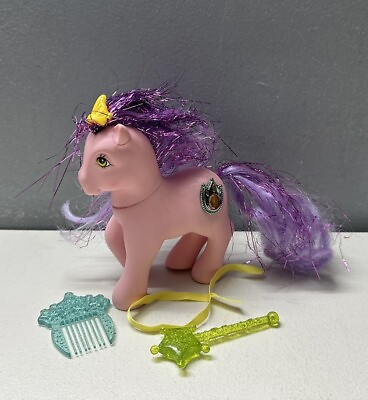 #ad Vintage My Little Pony G1 Princess Dawn Complete With Crown Wand amp; Brush $109.99