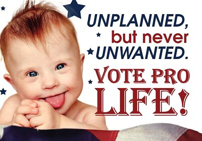 #ad Unplanned But Never Unwanted Business Card Pro Life Magnet Pack of 50 $35.00