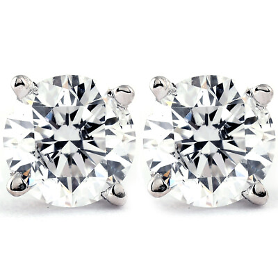 #ad 1 3 Ct TDW Diamond Studs Available in 14k White or Yellow Gold $99.99