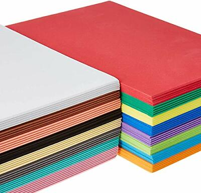 #ad 80 Pack Foam Handicraft Sheets 6 X 9 Inches Colorful Crafting Sponge Paper $33.18