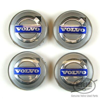 #ad #ad 4 OEM Volvo Silver Center Hub Caps for S60 V70 XC70 S80 XC90 C70 S40 V50 C30 $22.95