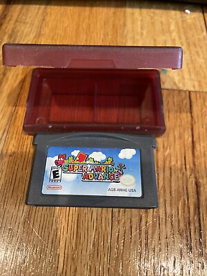 #ad Super Mario Advance Nintendo Game Boy Advance Tested Authentic Mini Case $19.99