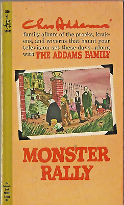 #ad Pocket Book 50061 Charles Addams Monster Rally Paperback Vintage Cartoons $15.95