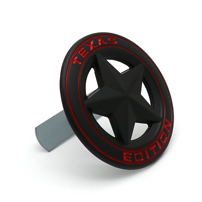 #ad Black Red TEXAS EDITION Front Grille Emblem for Ram Sierra Yukon Silverado F150 $12.59