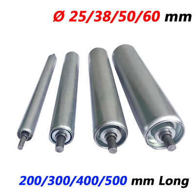 #ad Ø 25 38 50 60mm Assembly Line Conveyor Rollers Galvanized Steel 200mm 500mm Long $38.31