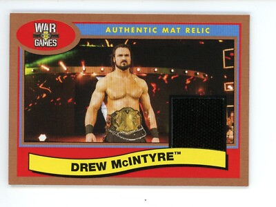 #ad 2018 Topps Heritage WWE Bronze Parallel Mat Relic Drew McIntyre # 99 $30.00