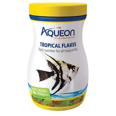 #ad Aqueon Tropical Fish Food Flakes 7.12 Ounces $10.54