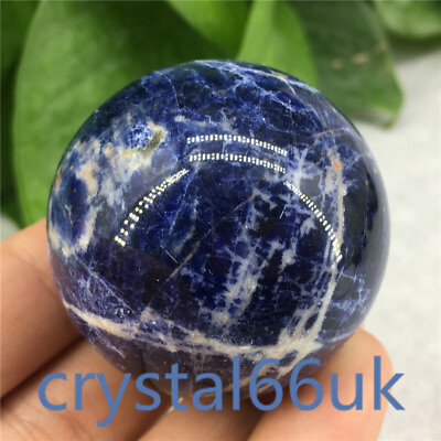 #ad 40mm Natural sodalite stone Quartz sphere Crystal Ball reiki Healing 1pc GBP 13.00