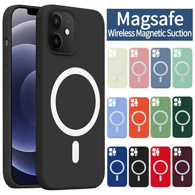 #ad MagSafe Case For Apple iPhone 11 12 13 Pro Max Mini Shockproof Cover Silicon $11.98