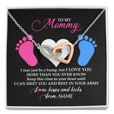 #ad Personalized To My Mommy Necklace Pregnant Mom Happy 1st Mothers Day Gifts $17.99