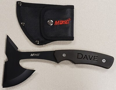 #ad Personalized Axe For Dave Black 9quot; Survival Hatchet Tomahawk Camping Axe $12.95