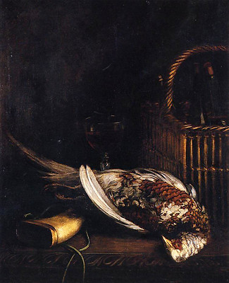 #ad Art Oil painting Claude Monet Still Life with death bird Pheasant canvas $93.85