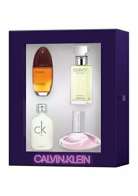 Calvin Klein 4 piece womens perfume gift set NIB $38.99