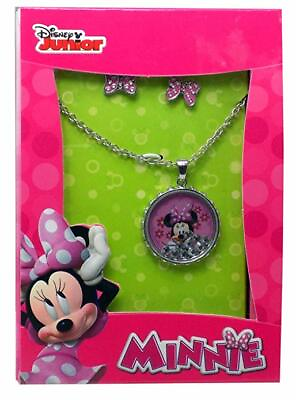 #ad Disney Minnie Mouse Earring and Pendant Set $6.99