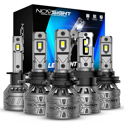 #ad #ad NOVSIGHT 13000LM LED Headlight Bulbs Kit High Low Beam 6500K White Super Bright $15.99