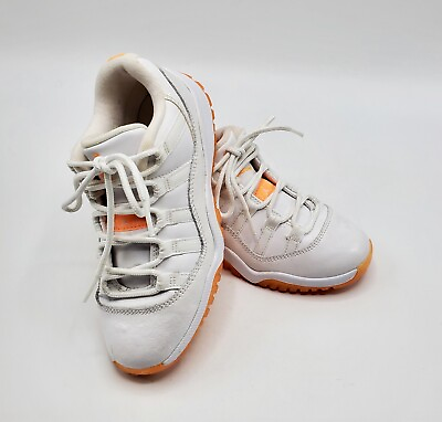 #ad Nike Kids Retro Low Bright Citrus White Sneaker Sz 13 US 31 EU Pre owned $15.99