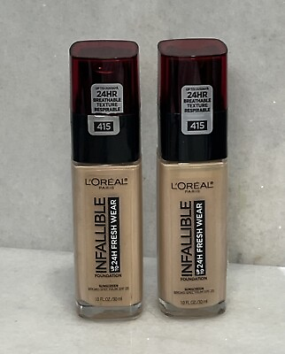 #ad 2 L’Oréal Infallible 24H Fresh Wear Foundation SPF 25 415 Rose Ivory $21.00