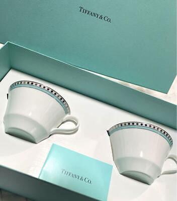 #ad Tiffany Platinum Blue Band Cup amp; Saucer $187.00