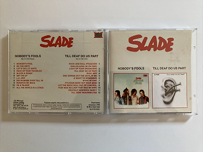 #ad Slade CD Nobody’s Fools amp; Till Deaf Do Us Part Import Rare OOP Like New $33.65