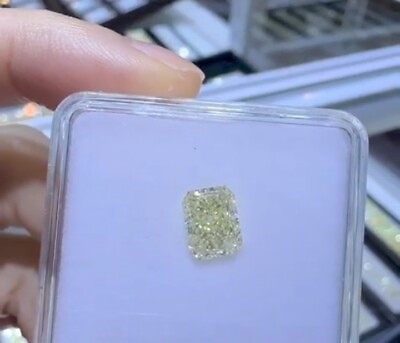 #ad 1ct CERTIFIED Natural Diamond Yellow Radiant Cut D Grade VVS1 1 Free Gift $29.64