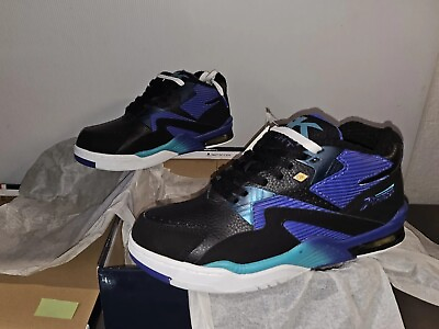 #ad British Knights Dymacel Mid Tops Size 12 Shoes NWT Rare Saphire teal blk Wh #00L $123.74