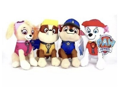 8quot; Paw Patrol Plush Stuffed Animal Toy Set: Chase Rubble Marshall amp; Skye $24.99