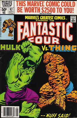 #ad Marvel#x27;s Greatest Comics #92 Newsstand GD; Marvel low grade Fantastic Four $8.75