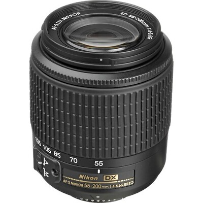 #ad Open Box Nikon AF S DX Zoom NIKKOR 55 200mm f 4 5.6G ED F Mount Lens #2 $85.00