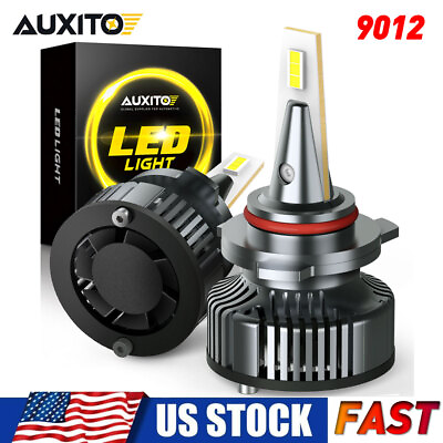 #ad AUXITO 9012 LED Headlight Bulbs Bright High Low Beam White 6500K 360°Full Light $42.99