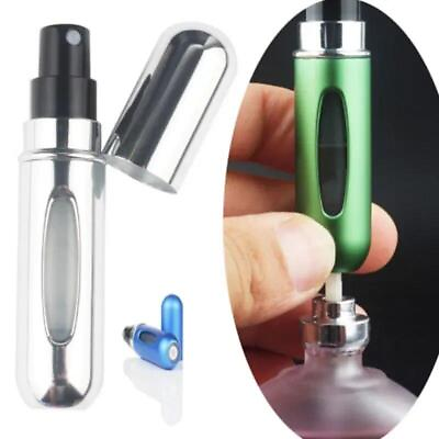 #ad 5 8ml Refillable Perfume Bottle with Spray Scent Pump Travel Empty Cosmetic Cont $5.41