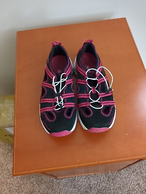 #ad Speedo Women Water Shoes Black Synthetic Drawstring Size 8 Medium $19.99