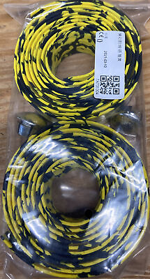 #ad Cool Yellow black vinyl bar tape with chrome end plugs 2 rolls in package $14.00