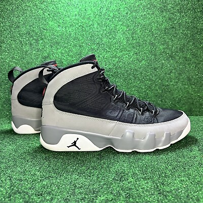 #ad Nike Air Jordan 9 Retro OG High Black Particle Grey CT8019 060 Mens Size 9.5 $164.00
