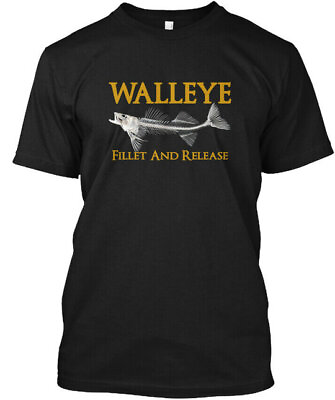 #ad Walleye Fillet And Release Tee T Shirt $21.52