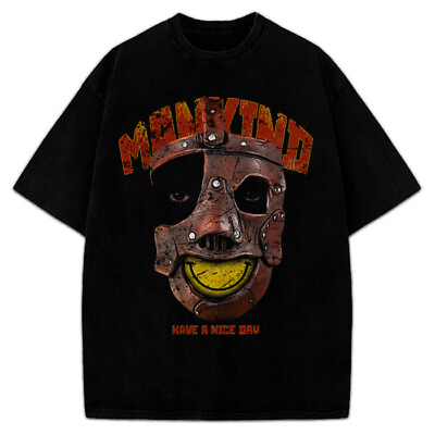 #ad #ad Mankind Mick Foley Wrestling Legend Graphic Men Black T Shirt $22.95