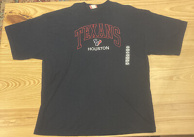 #ad Houston Texans Embroidered T Shirt Reebok XXL NWOT Shirt NFL Football $15.95