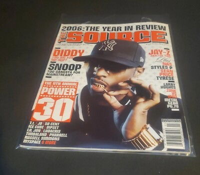 #ad 2006 The Source Magazine Snoop Dogg Pdiddy Puff Daddy Puffy Brother Love Used $300.99