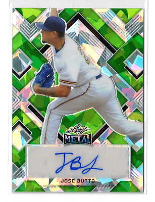 #ad 2022 Leaf Metal GREEN Ice RC AUTO Jose Butto NY Mets Rookie Autograph 3 $27.50