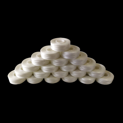 #ad 144 White Pre wound L Style Sideless Bobbins for Embroidery Machines $12.99