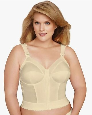 #ad Exquisite Form Front Close Wirefree Longline Posture Bra 48DD Style 5107530 $15.30