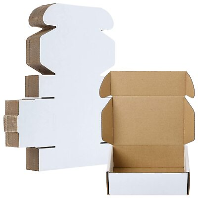 50 Pack 6x4x2#x27;#x27; Corrugated Mailers Paper Boxes Cardboard Small Shipping Boxes US $23.84