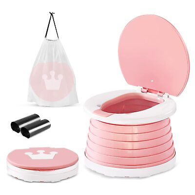 #ad Travel Potty for Toddlers Portable Potty for Toddlers Foldable Kids Pink $28.34