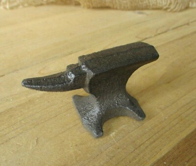 Anvil Paperweight Cast Iron Blacksmith Gift Small 3 1 4quot; x 1 3 4quot; Paper Weight $13.99